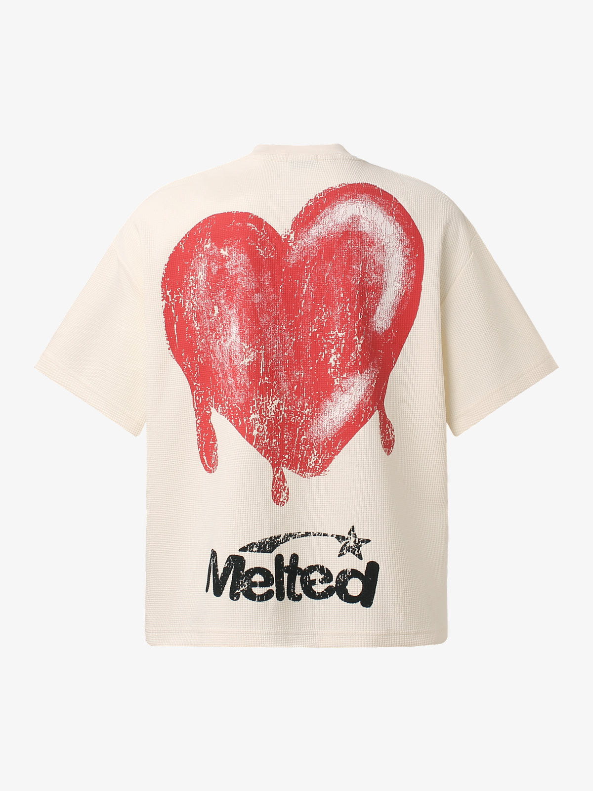 GLFS | Rib Cage Heart Graphic T-Shirt in Beige - back view