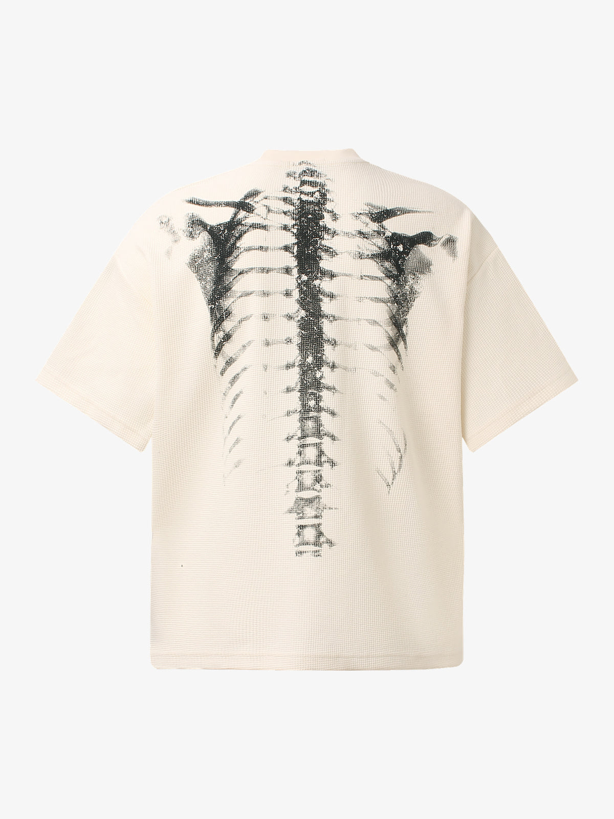 GLFS | X-Ray Skeleton Graphic T-Shirt in Beige - back view