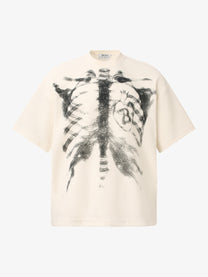 GLFS | X-Ray Skeleton Graphic T-Shirt in Beige - front view