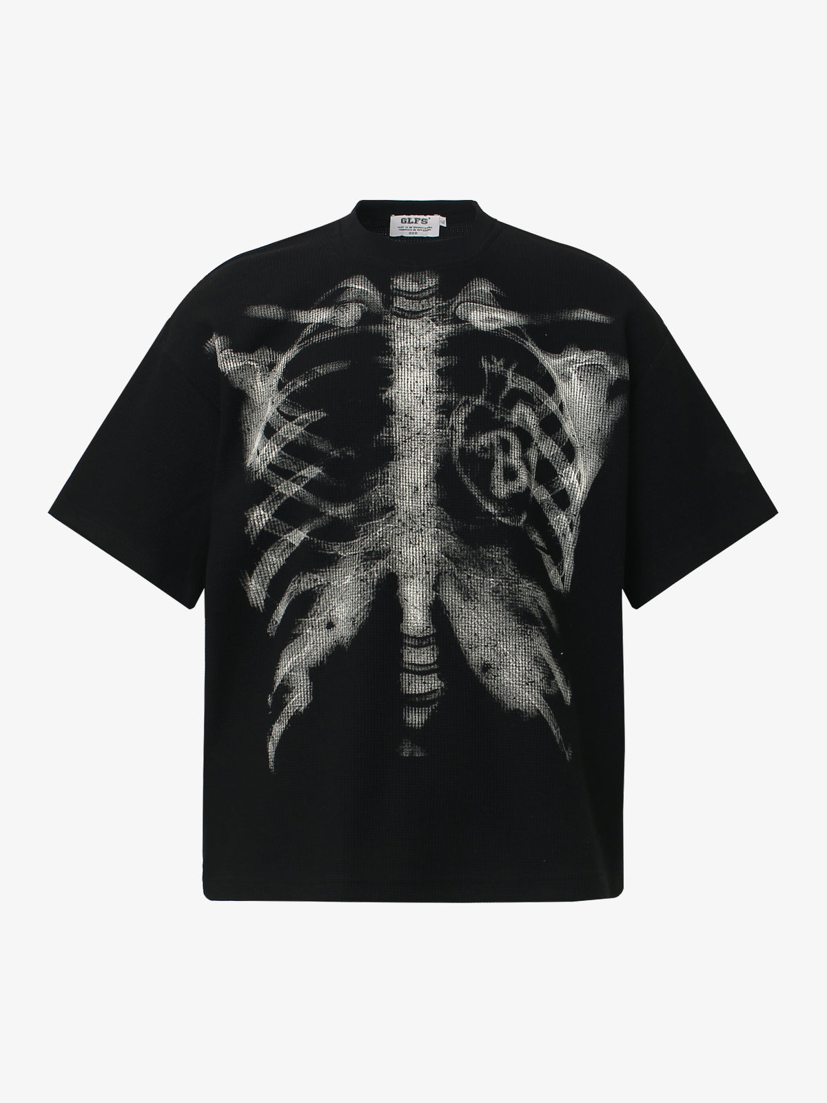 GLFS | X-Ray Skeleton Graphic T-Shirt in Black - front view