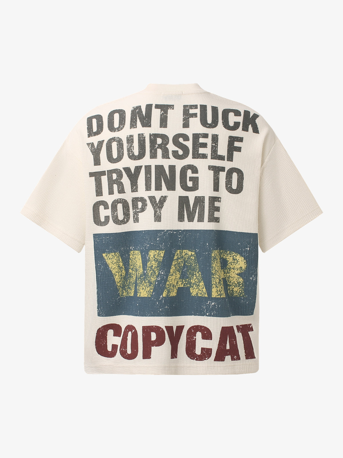 GLFS | Copycat Statement T-Shirt in Beige - back view