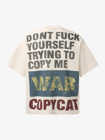GLFS | Copycat Statement T-Shirt in Beige - back view