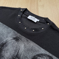 GLFS | Studded Faceless Portrait Graphic T-Shirt - construction detail
