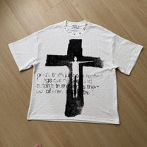 GLFS | Studded Cross Graphic Relaxed-Fit T-Shirt - product detail