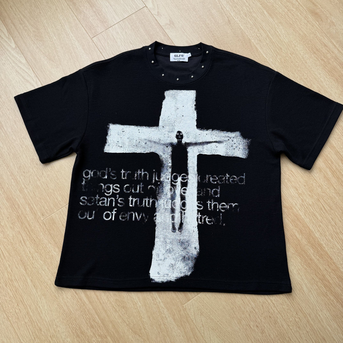 GLFS | Studded Cross Graphic Relaxed-Fit T-Shirt - product detail
