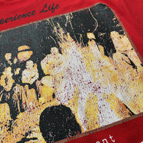GLFS | Happy Memories Cross Graphic T-Shirt - design detail