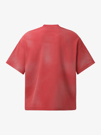 GLFS | Blurred Figure Graphic Relaxed-Fit T-Shirt in Red - back view