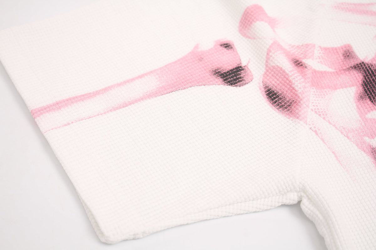 GLFS | Nail-Pierced Rib Cage Raglan T-Shirt - product detail