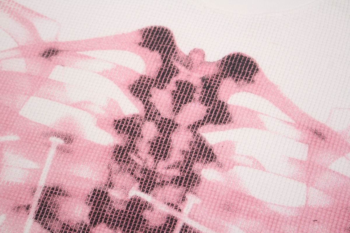 GLFS | Nail-Pierced Rib Cage Raglan T-Shirt - product detail
