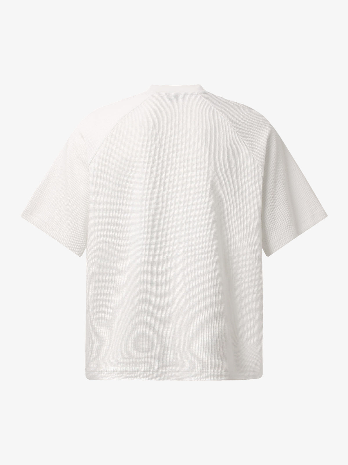GLFS | Nail-Pierced Rib Cage Raglan T-Shirt in White - back view