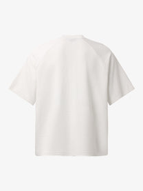 GLFS | Nail-Pierced Rib Cage Raglan T-Shirt in White - back view