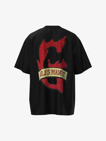 GLFS | Crucifixion Collage T-Shirt in Black - back view