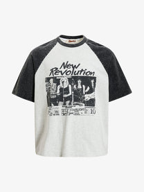 INSERROR MAFA | Number 8 Patchwork Jersey in Light Gray - front view