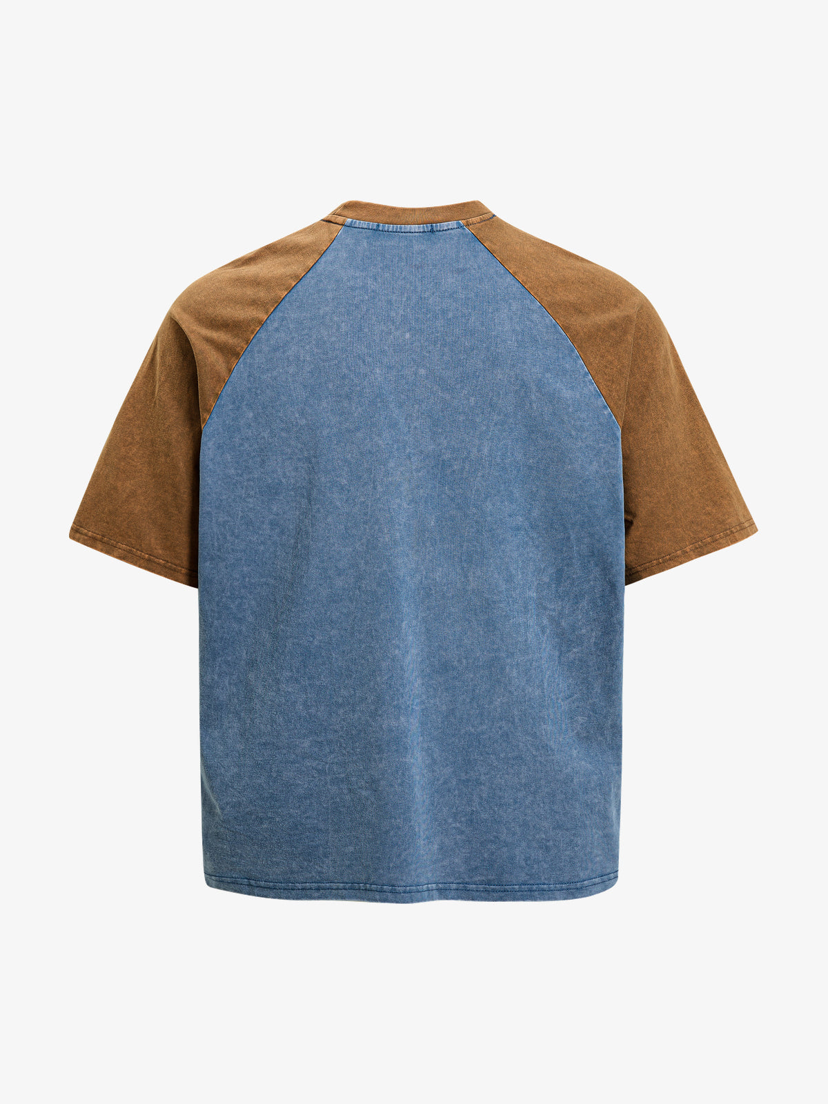 INSERROR MAFA | Number 8 Patchwork Jersey in Vintage Blue - back view