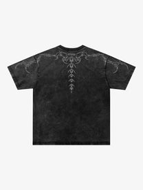 JKPTWSO | Outlined Thorn T-Shirt in Black - back view