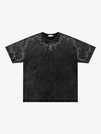 JKPTWSO | Outlined Thorn T-Shirt in Black - front view