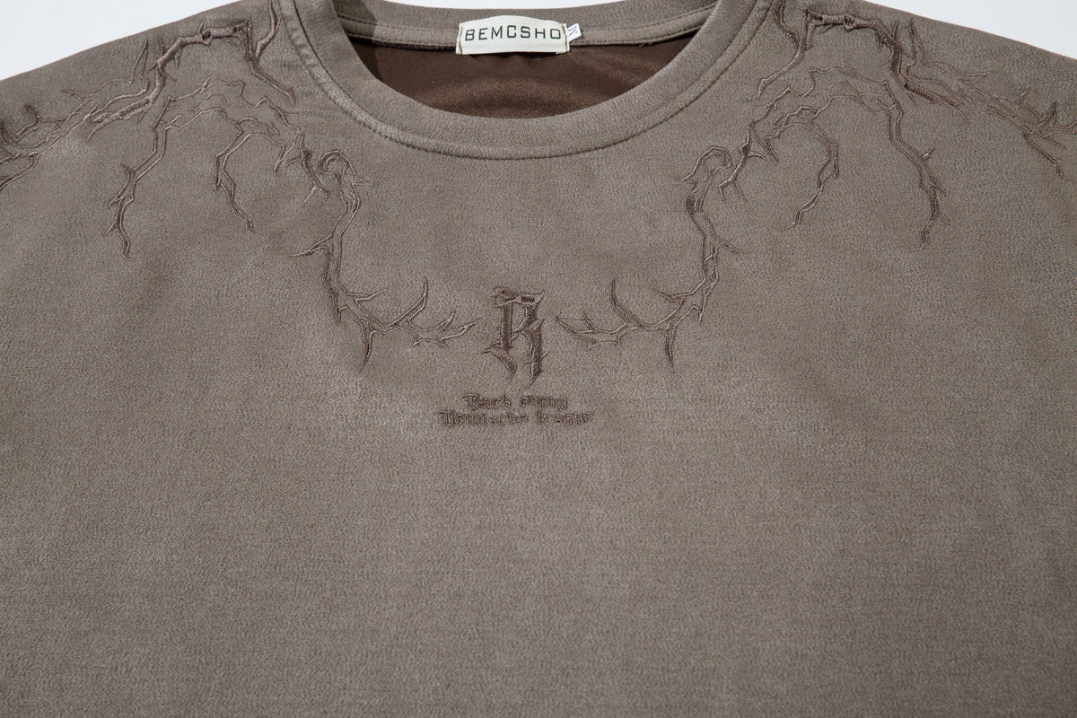 JKPTWSO | Embroidered Thorn-Frame T-Shirt - product detail