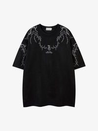 JKPTWSO | Embroidered Thorn-Frame T-Shirt