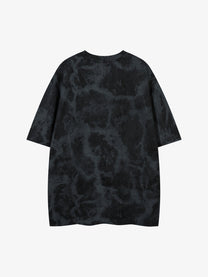 JKPTWSO | Embroidered Tribal Thorn T-Shirt in Black - back view