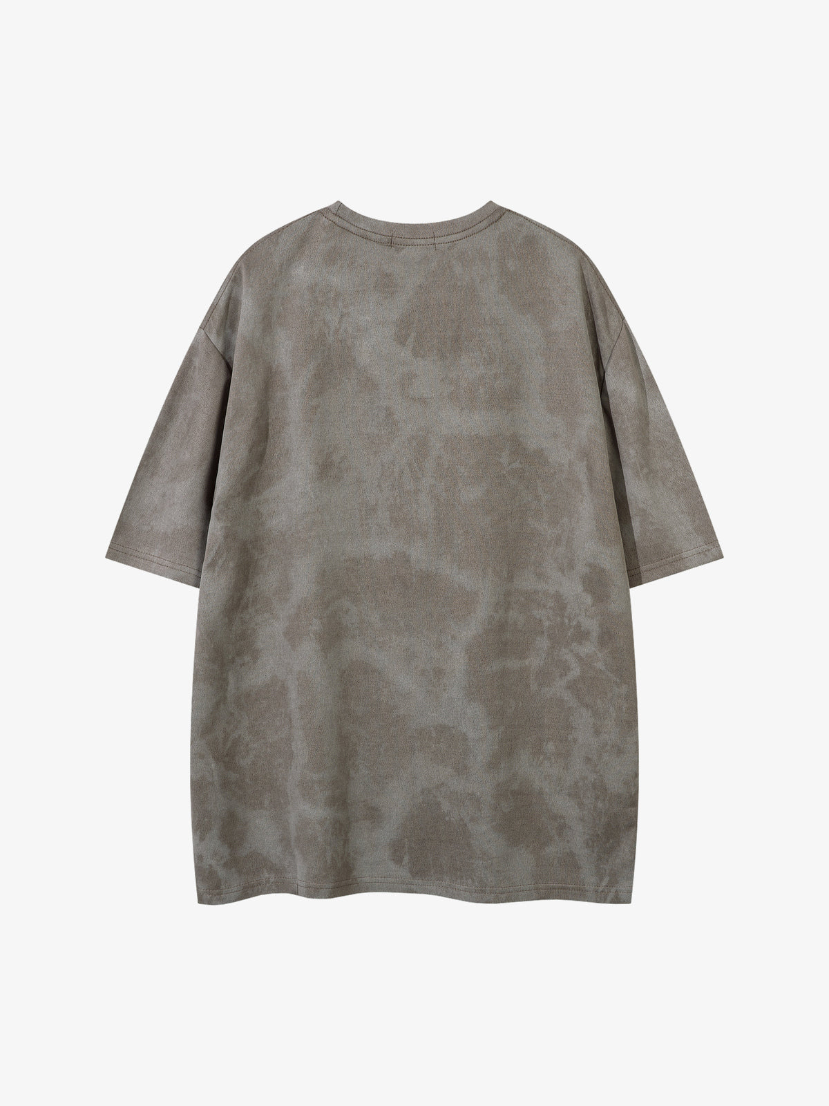JKPTWSO | Embroidered Tribal Thorn T-Shirt in Taupe - back view