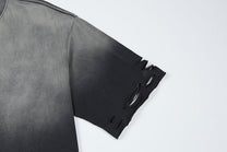 LETS ROCK | Shredded Gradient-Wash T-Shirt - product detail