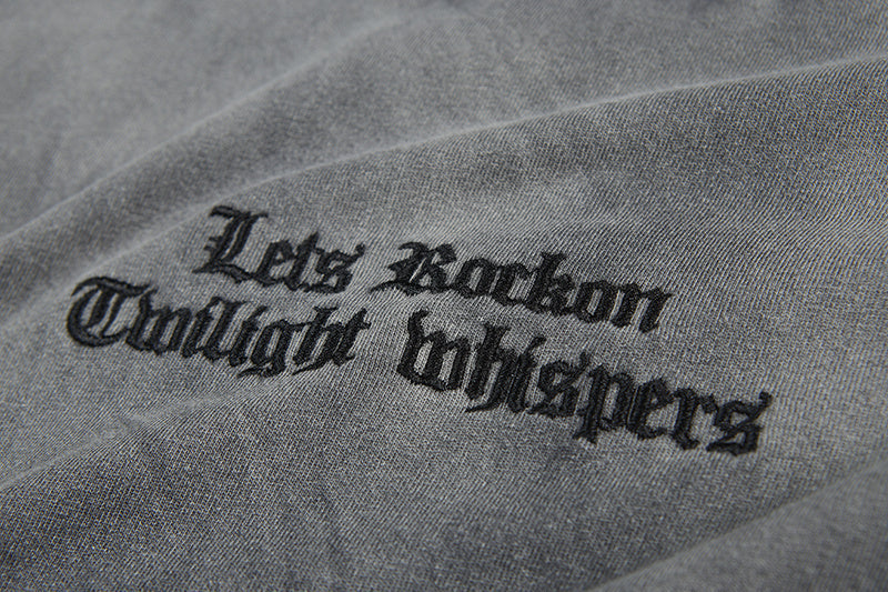 LETS ROCK | Shredded Gradient-Wash T-Shirt - product detail