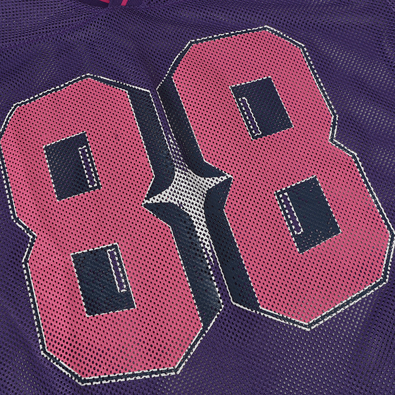 MADEGPSR | 88 Striped-Sleeve Mesh Jersey - product detail