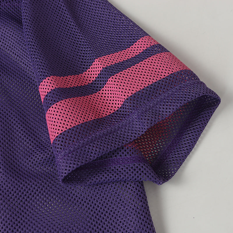 MADEGPSR | 88 Striped-Sleeve Mesh Jersey - product detail
