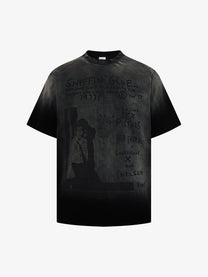 MCCNN | Faded Punk Poster T-Shirt in Black - front view