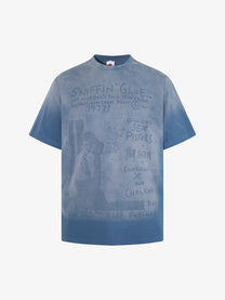 MCCNN | Faded Punk Poster T-Shirt in Blue - front view
