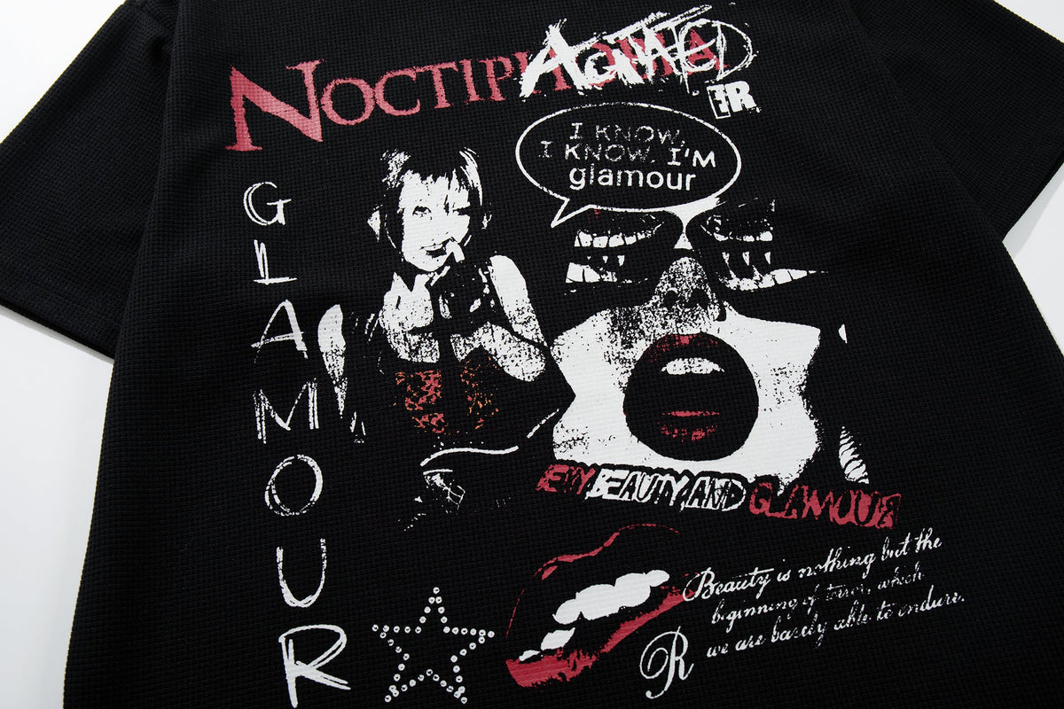 MCCNN | Punk Collage Waffle T-Shirt - product detail