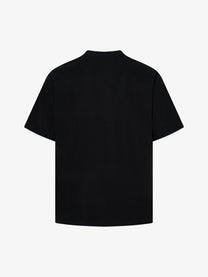 MCCNN | Punk Collage Waffle T-Shirt in Black - back view