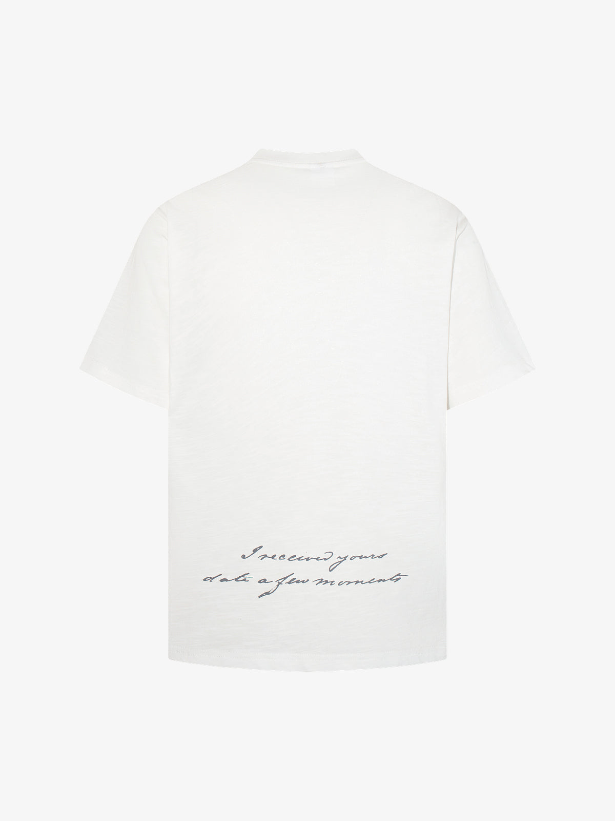 MCCNN | Abstract Portrait and Star T-Shirt in White - back view