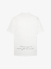 MCCNN | Abstract Portrait and Star T-Shirt in White - back view