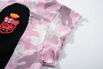 MFOUR | Raw-Edge Camo 39 Polo Shirt - product detail