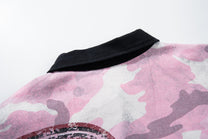 MFOUR | Raw-Edge Camo 39 Polo Shirt - product detail