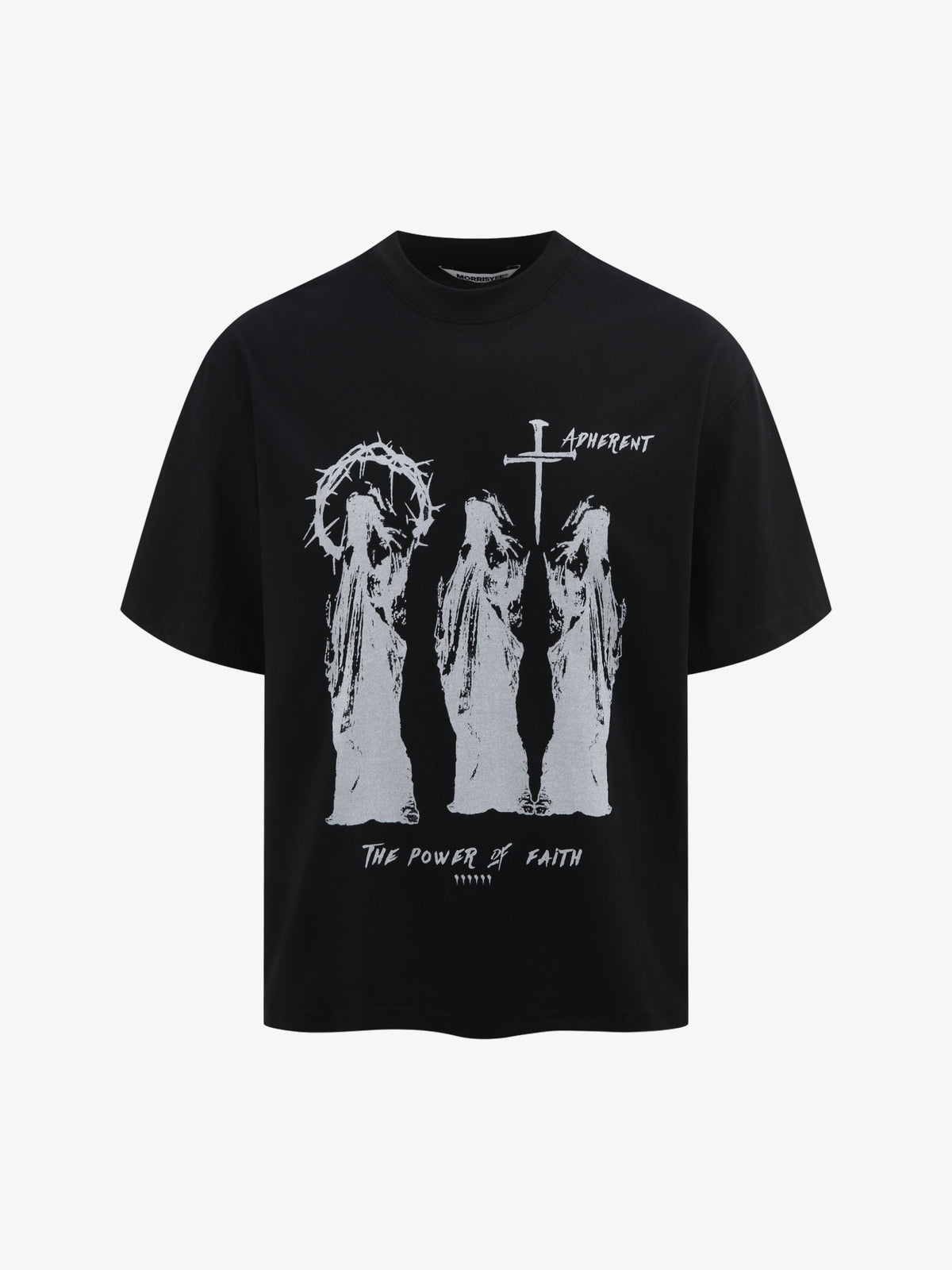 MORRIS YEE | The Power of Faith T-Shirt in Black - front view
