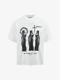 MORRIS YEE | The Power of Faith T-Shirt in White - front view