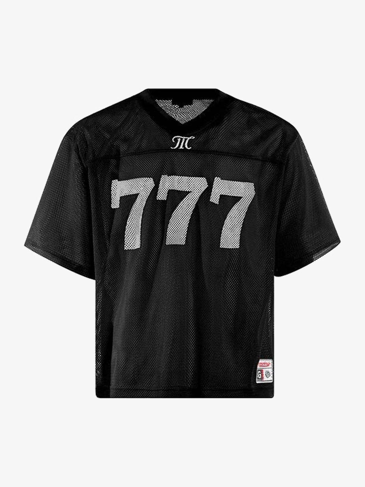 MT99 | 777 Mesh Jersey in Black - front view