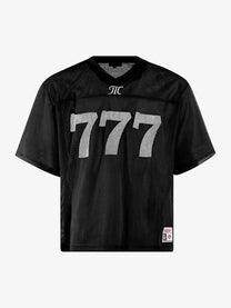 MT99 | 777 Mesh Jersey in Black - front view