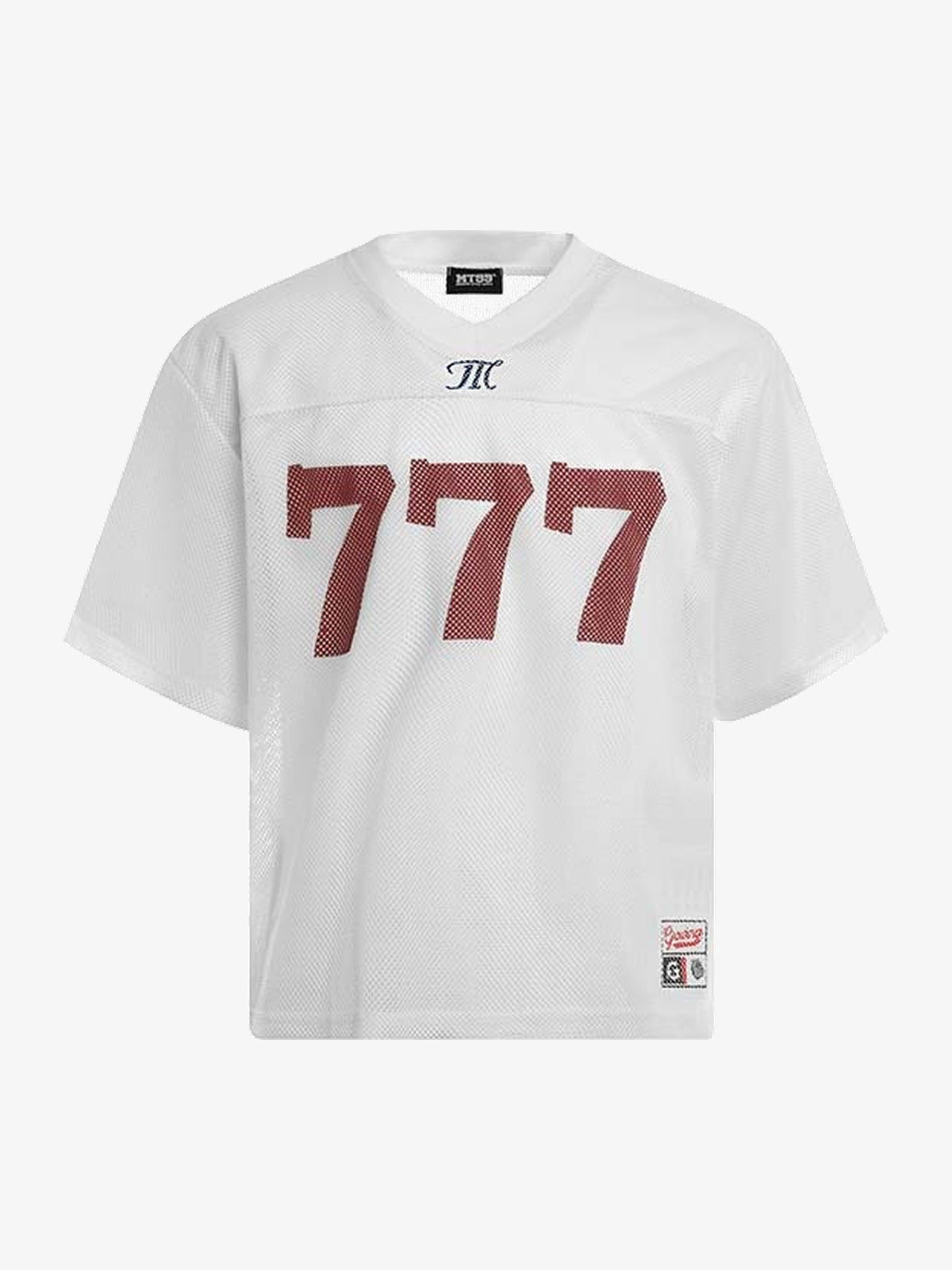 MT99 | 777 Mesh Jersey in White - front view