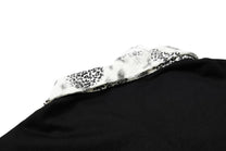 OREETA | Studded Lace-Up Leopard-Trim Polo Shirt - product detail
