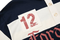 OREETA | 12 Crest Striped Rugby Shirt - product detail