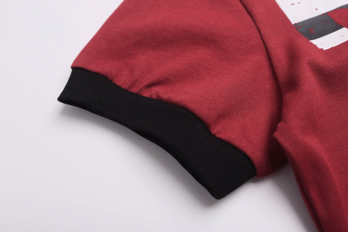 REFUSION | Distressed Statement Ringer T-Shirt - product detail
