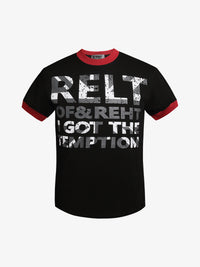 REFUSION | Distressed Statement Ringer T-Shirt