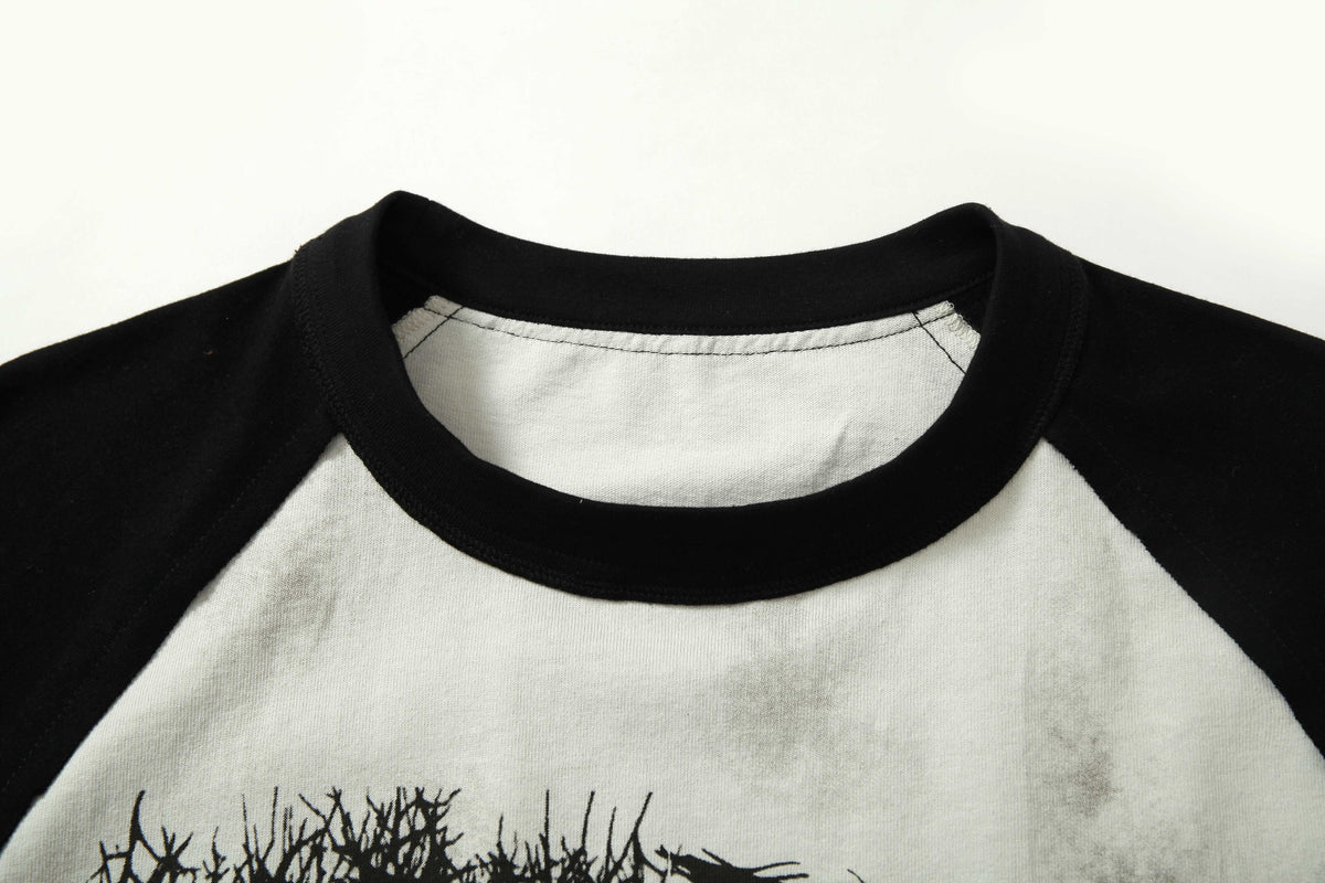 RESTARALL | Crow and Thorn Collage T-Shirt - product detail