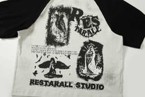 RESTARALL | Crow and Thorn Collage T-Shirt - product detail