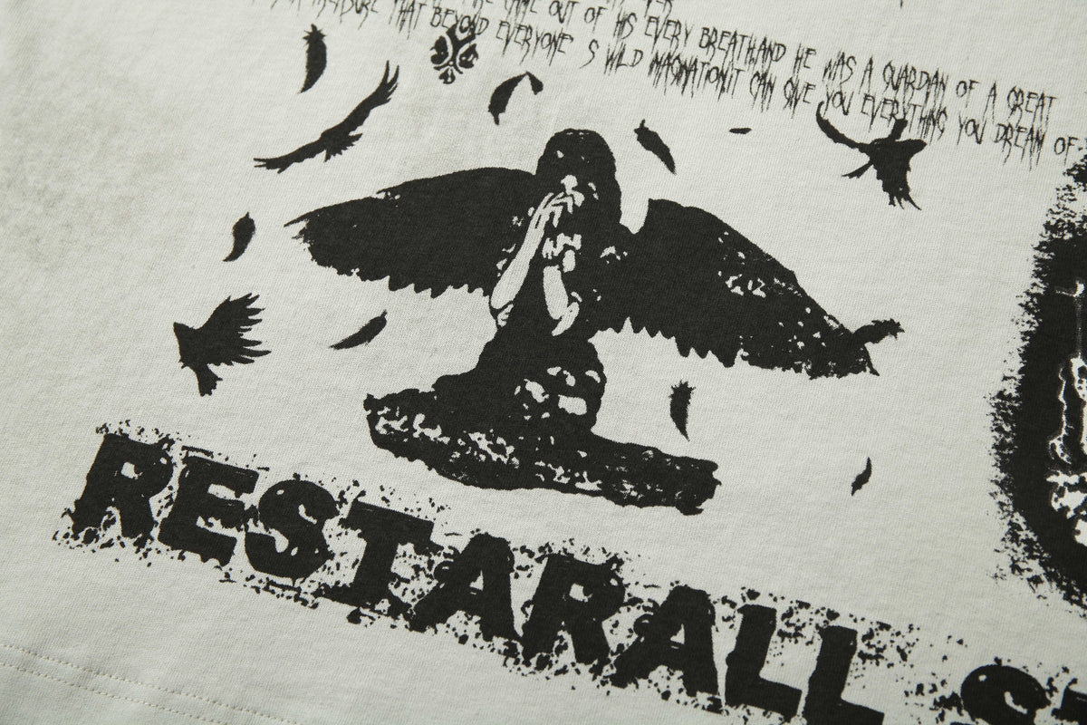 RESTARALL | Crow and Thorn Collage T-Shirt - product detail