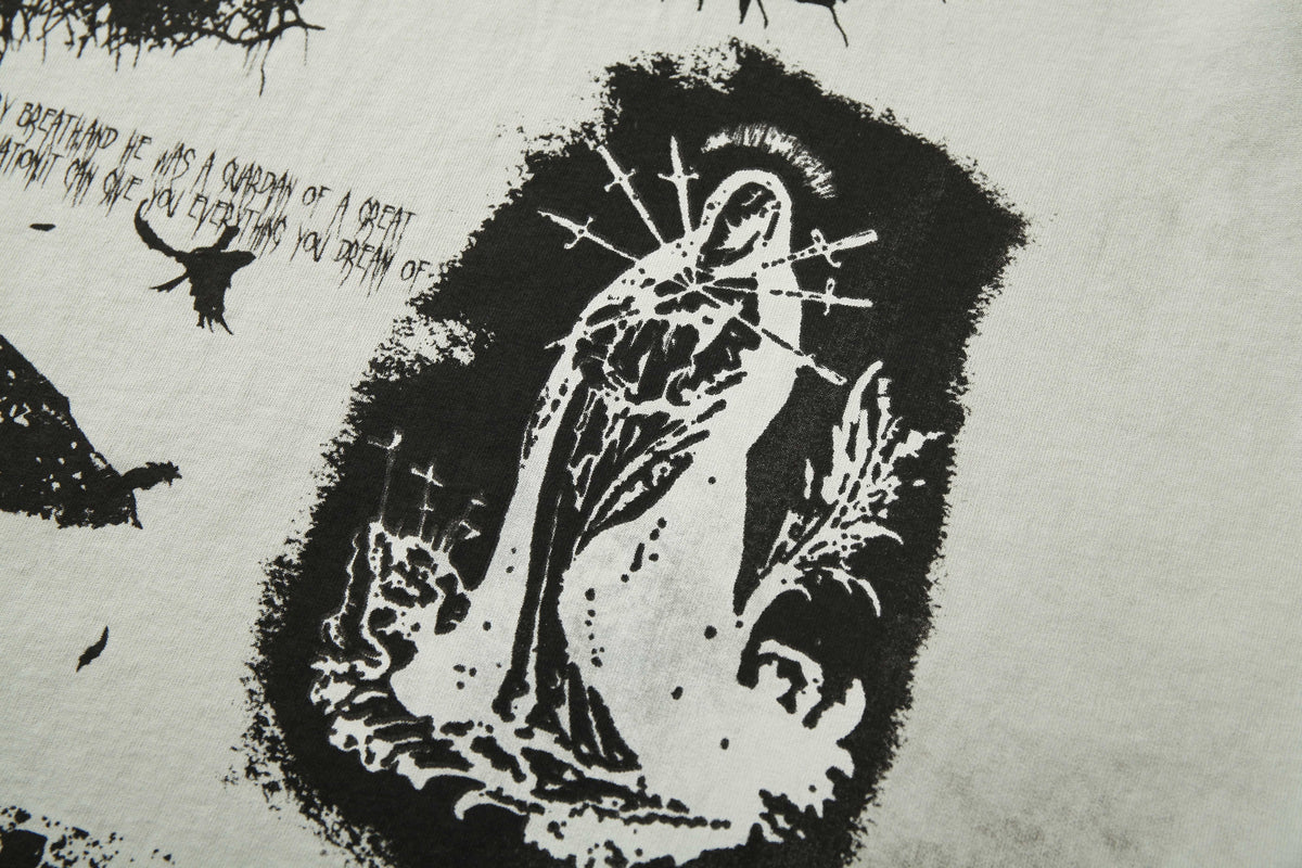 RESTARALL | Crow and Thorn Collage T-Shirt - product detail