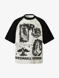 RESTARALL | Crow and Thorn Collage T-Shirt